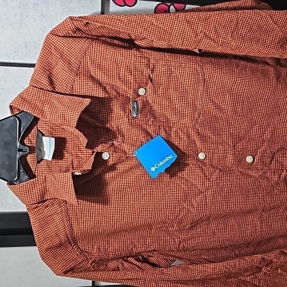 Columbia Cornell Woods Button Up Long Sleeve Shirt Small NWT - Picture 2 of 6